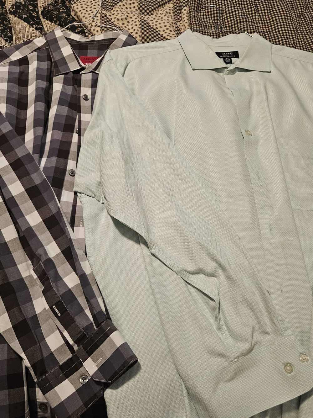 2 Alfani Mens Button-Down Shirts